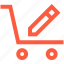 change, edit, pushcart, shop, shopping, trolley, wagon 