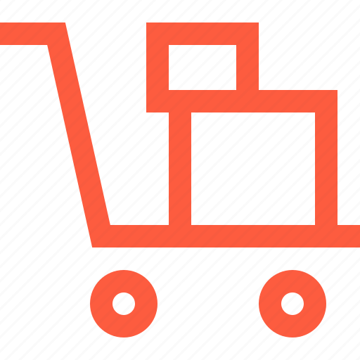 Box, delivery, goods, products, purchase, shopping, trolley icon - Download on Iconfinder