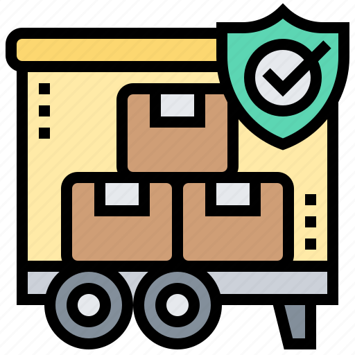 Cargo, insurance, protection, shield, truck icon - Download on Iconfinder