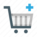 shopping, cart, add, ecommerce, shop, market