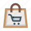 shopping, cart, basket, bag, shop, ecommerce 