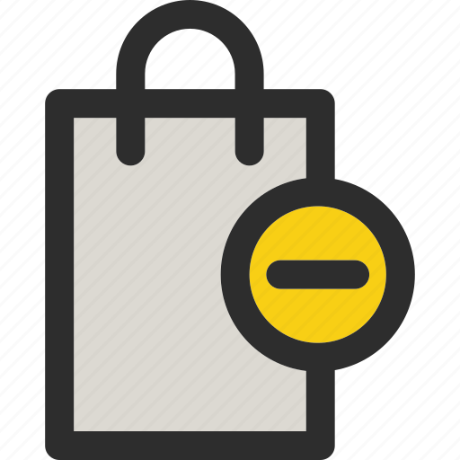 Bag, from, remove, cancel, minus, shopping icon - Download on Iconfinder