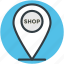 commercial location, map pointer, modern navigation, navigation, shop pointer 