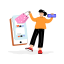 e, commerce, online, shopping, purchasing, post, promotion 