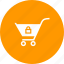 cart, locked, shopping, trolley 