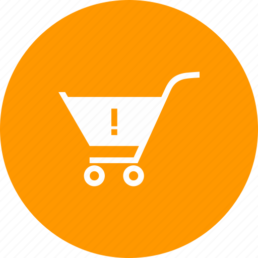 Cart, crawler, shopping, trolley, warning icon - Download on Iconfinder