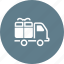 container, delivery, home, truck, van 