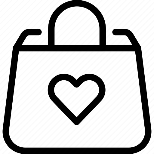 Bag, favorite, heart, like, shopping icon - Download on Iconfinder