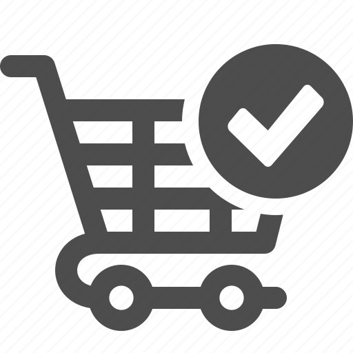 Cart, check sign, ok, shopping, shopping cart icon - Download on Iconfinder