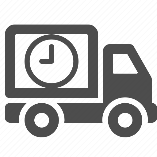 Clock, deadline, delivery, timer, transport, transportation, truck icon - Download on Iconfinder