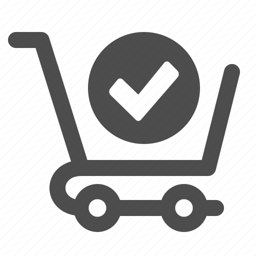 Shopping, check sign, verified, ok, cart icon - Download on Iconfinder