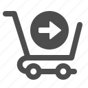 shopping, send, cart