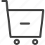 shopping cart, substract, minus, delete, remove 