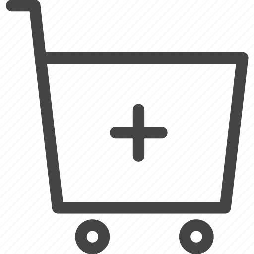 Shopping cart, add, trolley, buy, create, plus, new icon - Download on Iconfinder