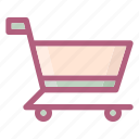 cart, commerce, market, shoppping, trolley