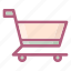 cart, commerce, market, shoppping, trolley 