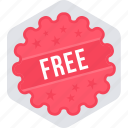 free, free offer, offer, sign, sticker