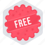 free, free offer, offer, sign, sticker 