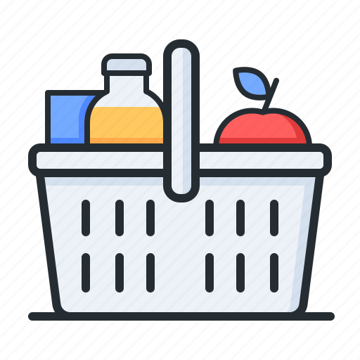 Basket, groceries, food, goods icon - Download on Iconfinder