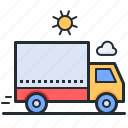 delivery, van, logistics, truck