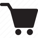 shopping, shopping cart, simple icon