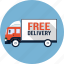 truck, courier, delivery, free, lorry, shipping, van 