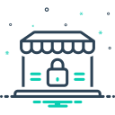 closed, closure, locked, commercial, supermarket, marketplace, retail store