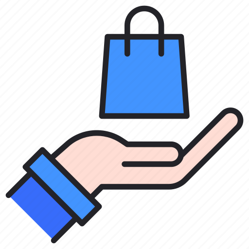 Bag, ecommerce, hand, sale, shopping icon - Download on Iconfinder