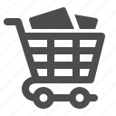 buy, shopping, cart, full, groceries, shopping cart, buying