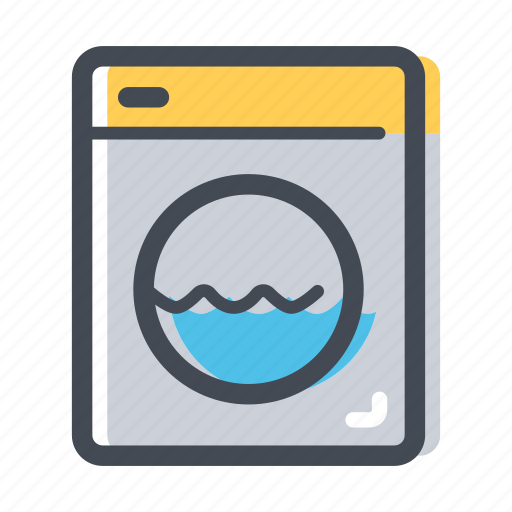 Clean, clean clothes, shop, washing, washing machine icon - Download on Iconfinder