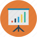 bar chart, business presentation, easel, graph, statistic