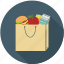 food, groceries, grocery bag, shopping 