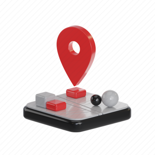 Location, pin, direction, pointer, navigation, map, gps 3D illustration - Download on Iconfinder