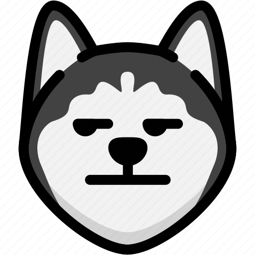 Annoying, dog, emoji, emotion, expression, face, feeling icon - Download on Iconfinder