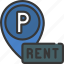 parking, space, rental, job, profession, renting, car 