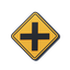 intersection, sign, traffic, warning, safety, instruction, rule, prohibition, crossing 