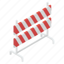 barrier, construction barricade, entry barrier, obstacle, road sign