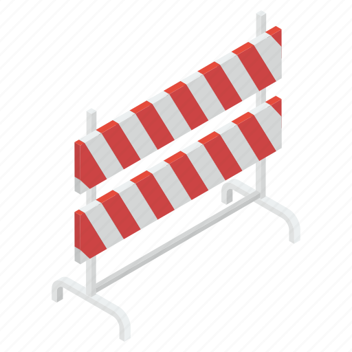 Barrier, construction barricade, entry barrier, obstacle, road sign icon - Download on Iconfinder