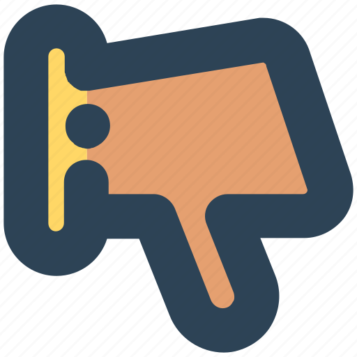 Down, hand, sign, thumb, unlike, vote icon - Download on Iconfinder