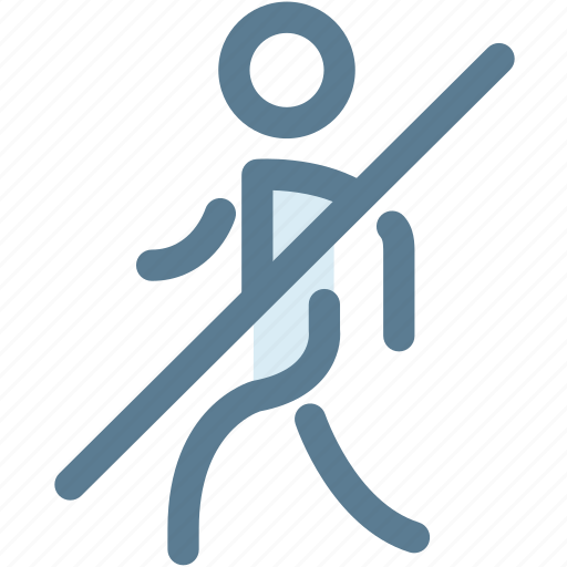 Cannot, navigation, no, no walking, pedestrian, sign, walking icon - Download on Iconfinder