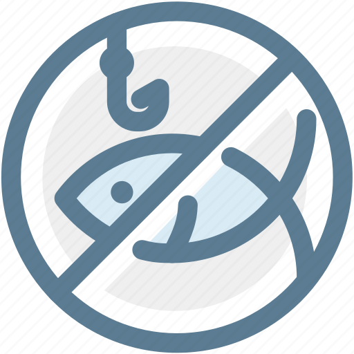 Fishing, navigation, no, no fishing, prohibited, sign, warning icon - Download on Iconfinder