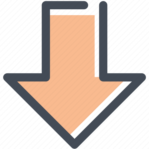 Arrow, backward, behind, bottom, down, navigation, sign icon - Download on Iconfinder