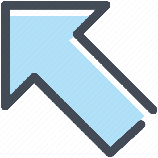 Arrow, diagonal, direction, left, navigation, sign, upper left icon - Download on Iconfinder