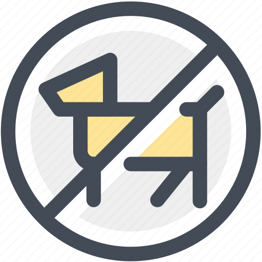 Dogs, navigation, no, no dogs, prohibited, sign, warning icon - Download on Iconfinder
