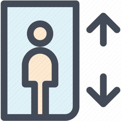 Elevator, floors, lift, load, machine, navigation, sign icon - Download on Iconfinder