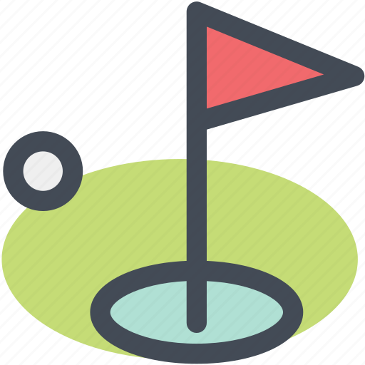 Field, flag, golf, golf club, golf course, navigation, sign icon - Download on Iconfinder