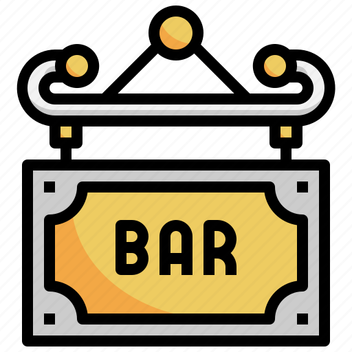 Signboard, square, pub, bar, horizontal icon - Download on Iconfinder