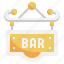 signboard, bar, pub, restaurant, wooden 
