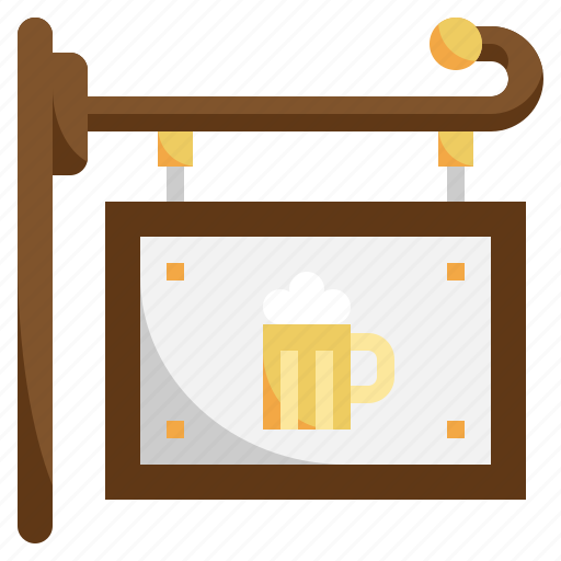 Signboard, square, signage, beer, mug, bar icon - Download on Iconfinder