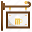 signboard, square, signage, beer, mug, bar 